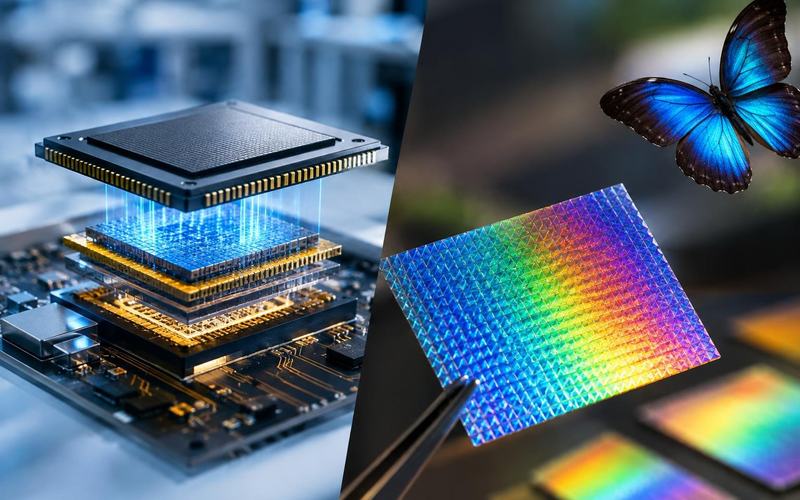 AI image: Less Power Lost, Color Without Dyes: Two KAIST Ideas Rethink Materials