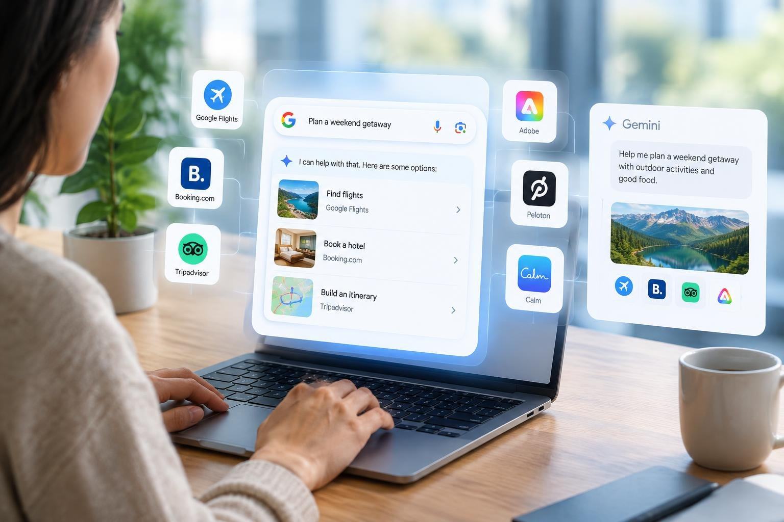 AI image: Google Wants Search and Gemini to Become Front Doors for Your Apps