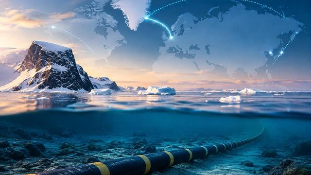 AI image: Europe’s Arctic Cable Plan Would Put Greenland on a New Internet Route