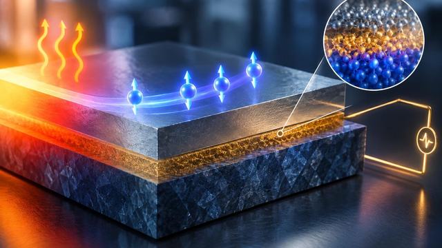 AI image: A Nearly Invisible Metal Layer Gives Spin Signals a Boost