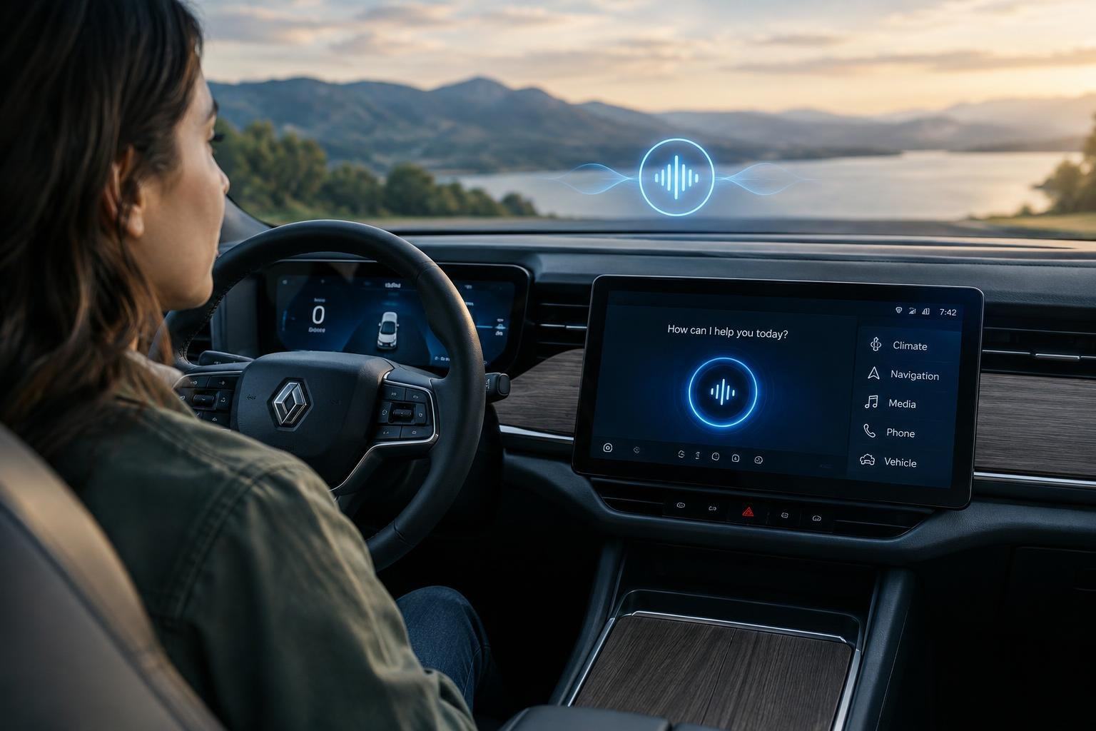 AI image: Rivian Is Bringing Its AI Assistant Into Volkswagen’s Software Partnership