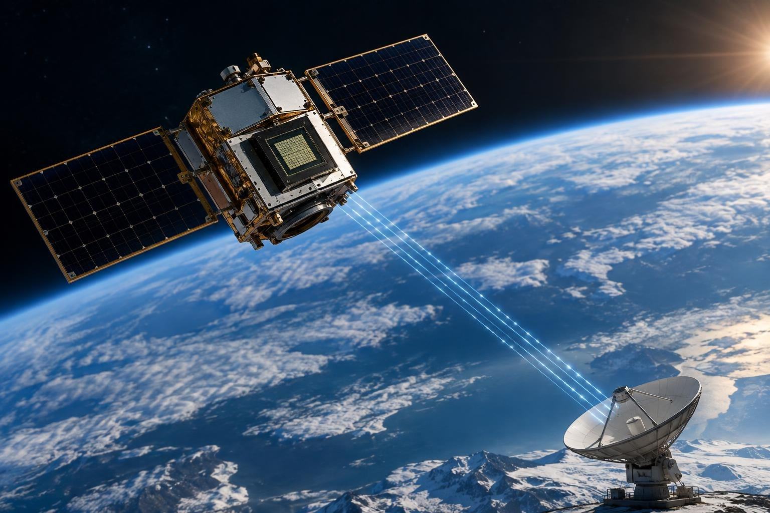 AI image: Google’s Orbital AI Satellite Sends Its First Reply