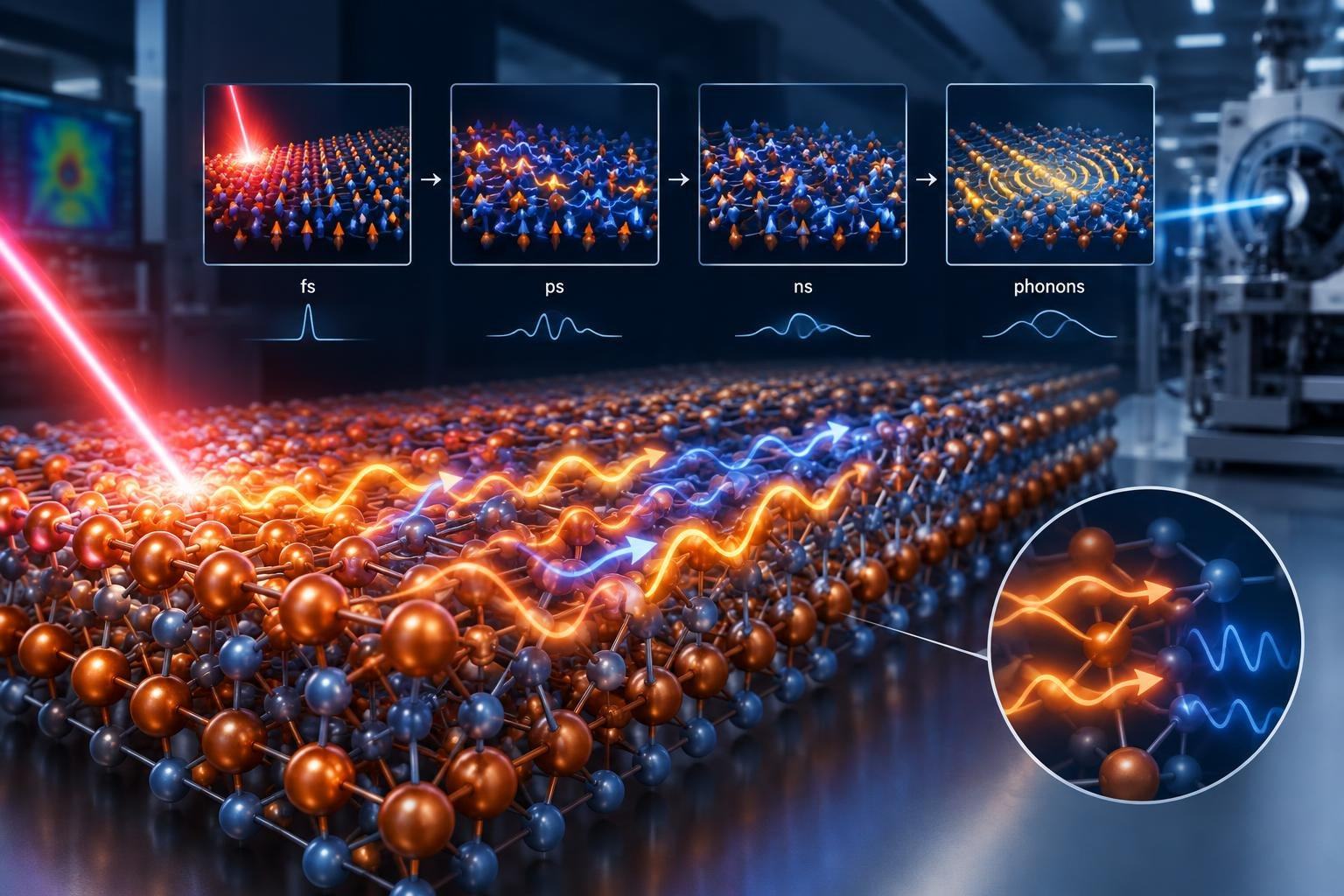 AI image: Why do spin waves linger in copper oxide?