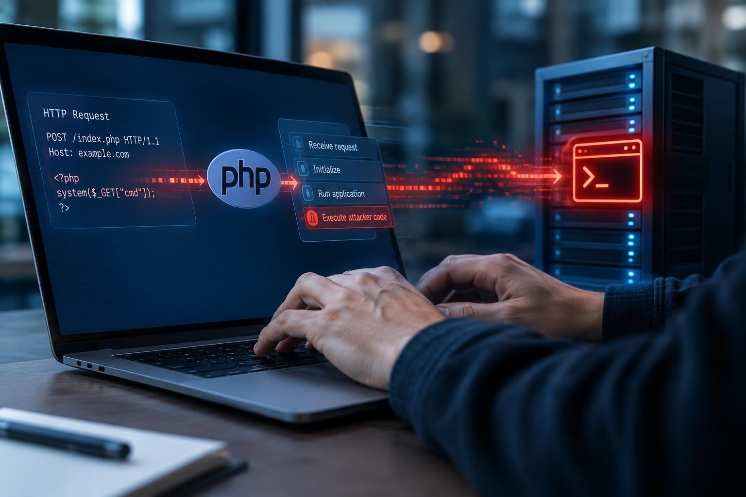 AI image: PHP patches two flaws that could turn a web request into remote code execution