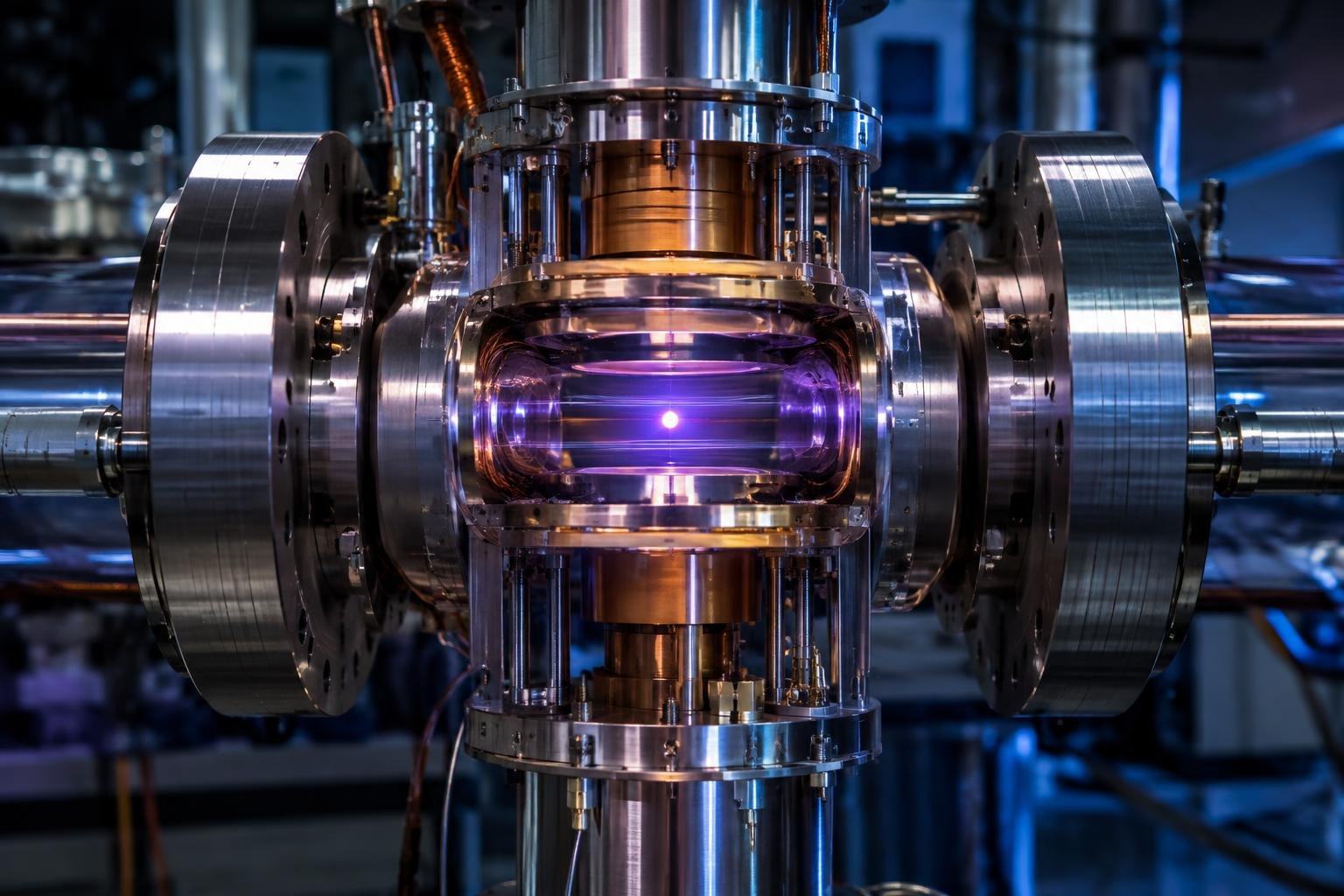 AI image: A lone positron could put nature’s deepest symmetry to the test