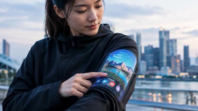 AI image: A Screen You Can Wear Is Woven From Pixels