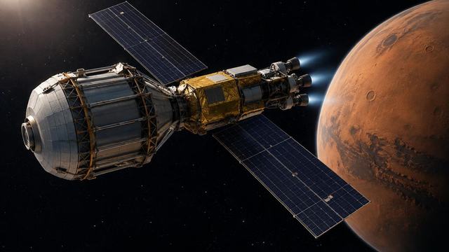 AI image: NASA’s Nuclear Spacecraft Takes a Step Toward Mars